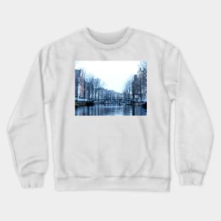 Landscape photo Amsterdam canals Crewneck Sweatshirt